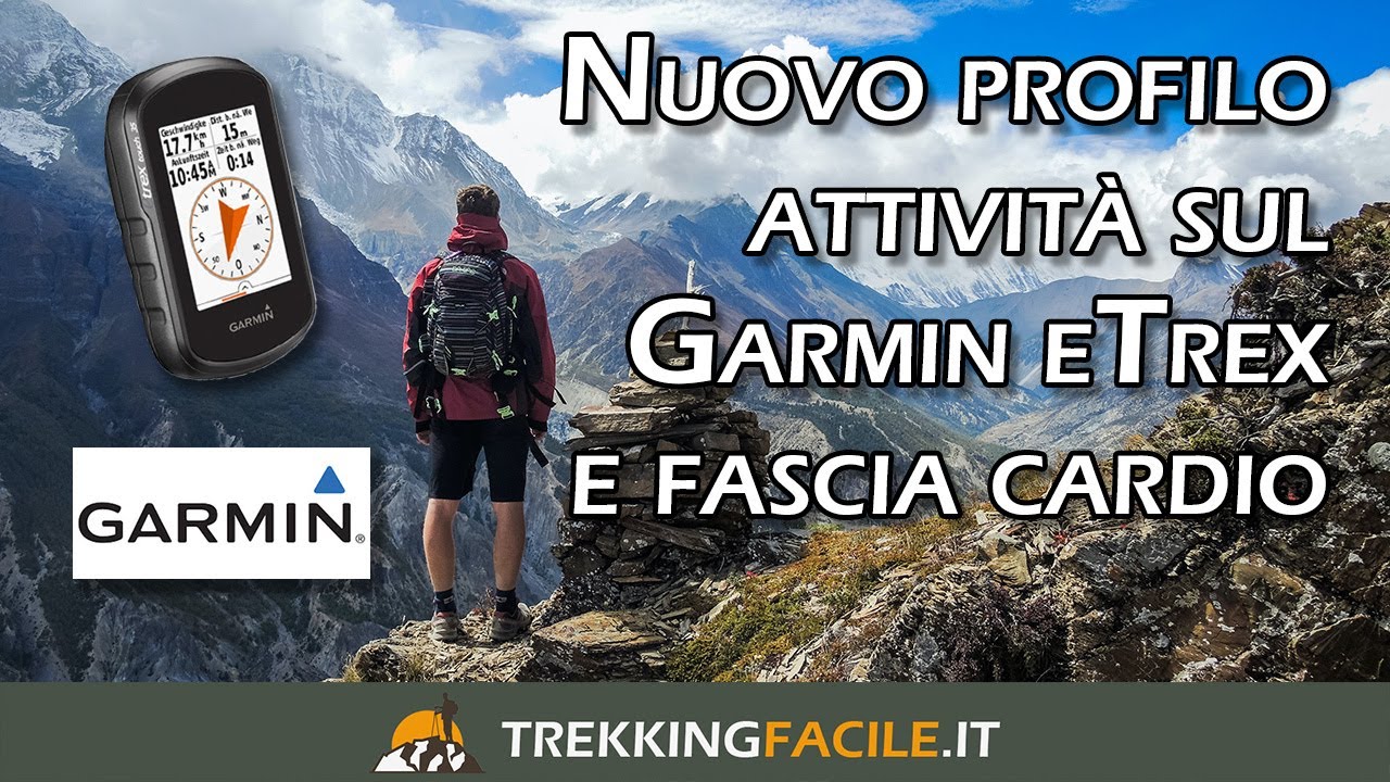Creiamo un nuovo profilo attività sul Garmin eTrex 🥾 e colleghiamo la fascia cardio ANT+ 🧡