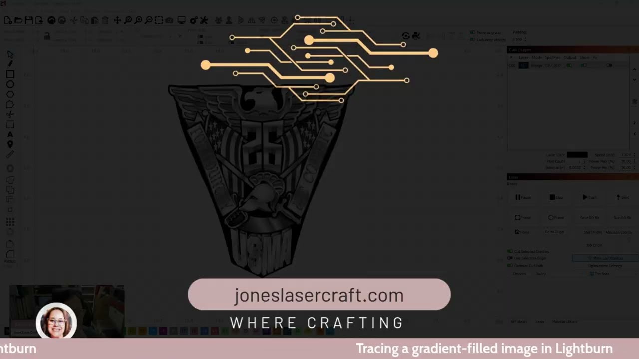 How to Trace a Gradient in LightBurn | Step-by-Step for Laser Cutters