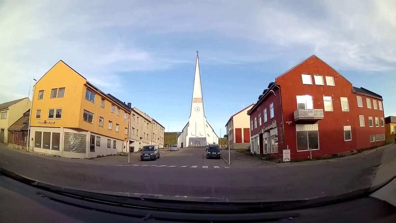Vardø tunnel and town