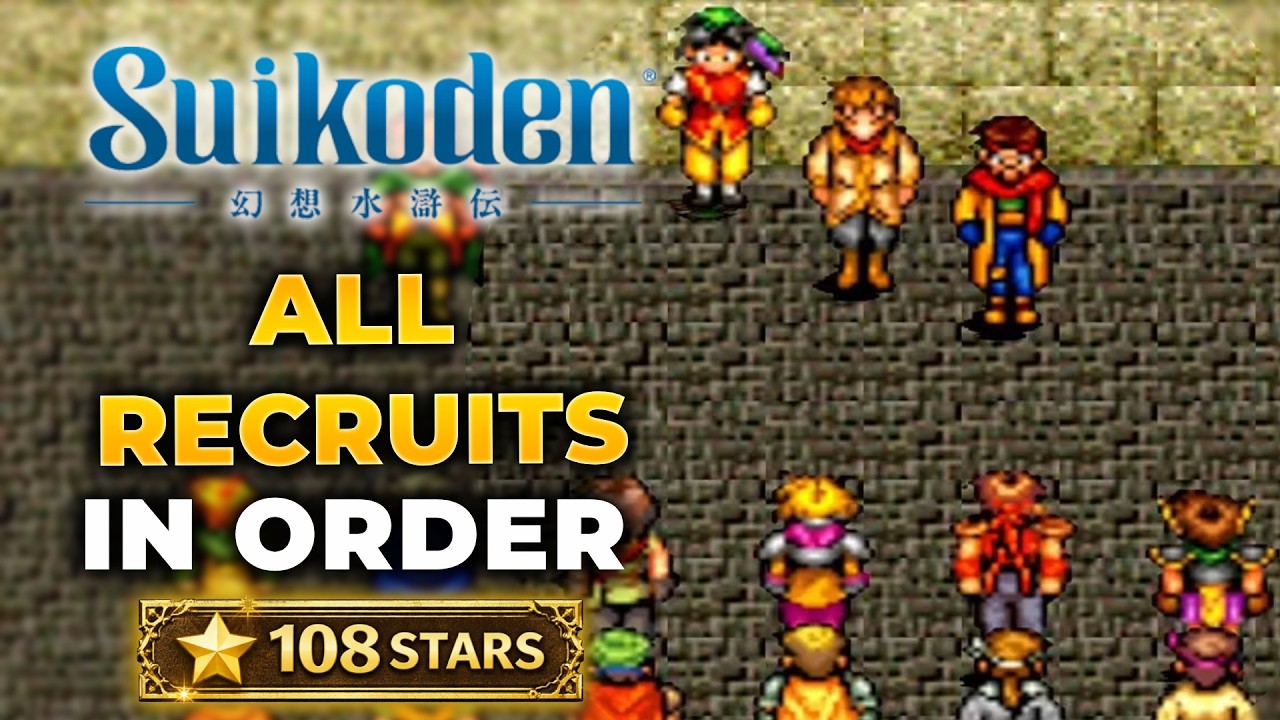 Suikoden I 100% Recruitment Guide – All 108 Stars of Destiny (No Missables/In Order)
