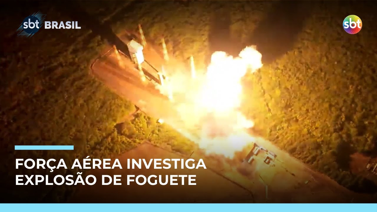 Explos&atilde;o marca lan&ccedil;amento do foguete Hanbit-Nano no Maranh&atilde;o | #SBTBrasil