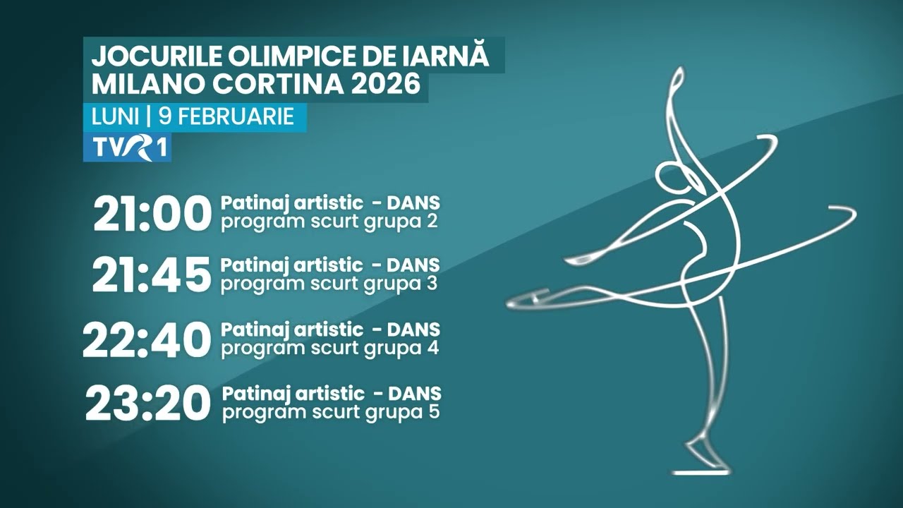 JO de iarnă Milano Cortina 2026 – programul zilei de luni, 9 februarie