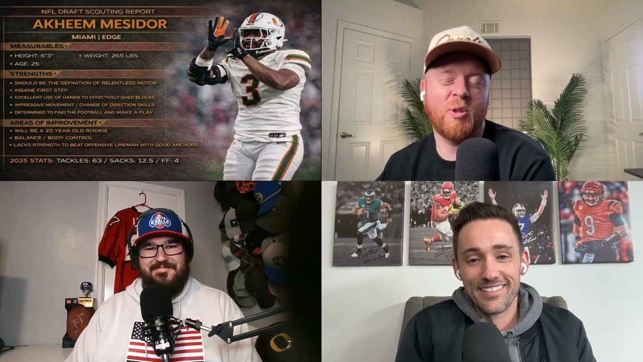 The 2026 NFL Draft's Most NFL Ready Pass Rusher - Miami Edge Akheem Mesidor Scouting Report