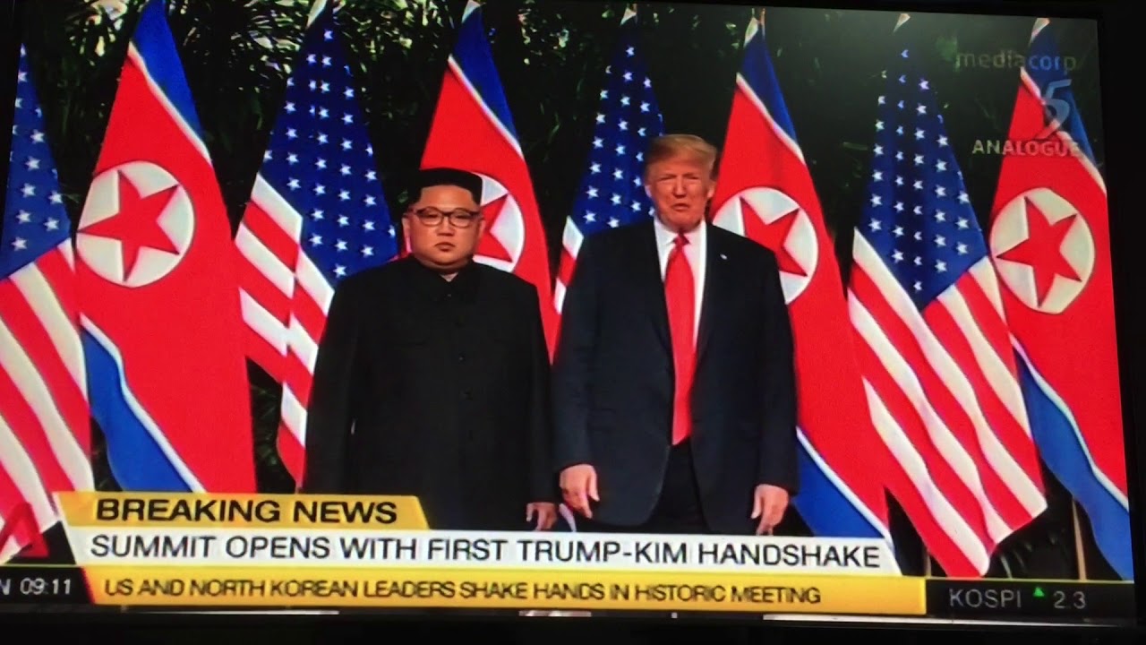 #TrumpKimSummit First Handshake  | Summit in Singapore 2018