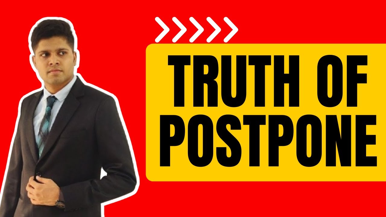 JEE POSTPONE: What NOBODY is Telling YOU