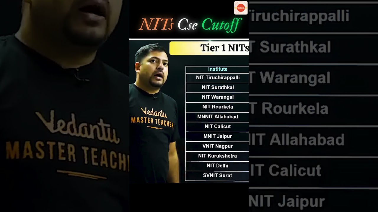 nit ranking || nit cutoff 2025 jee mains || best nit for cse#vedantu #jeemains #jeeproblems