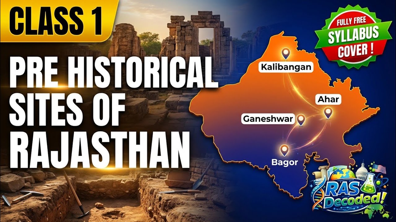 🔥💥RPSC-RAS: Class 1- Prehistorical Sites of Rajasthan. Scientific Method.⚡🔥