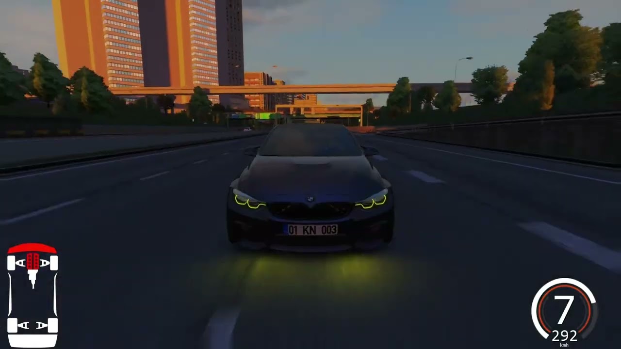 bmw m4 bol gazlama makas showww