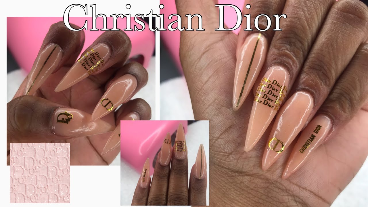Christian Dior Inspired Nails 💅🏽✨