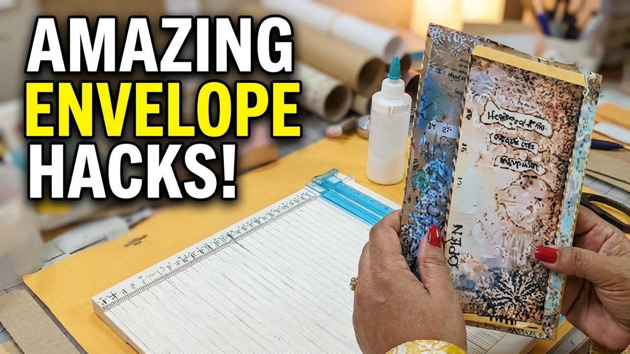 Turn Old Envelopes into 3 Gorgeous Junk Journal Inserts!