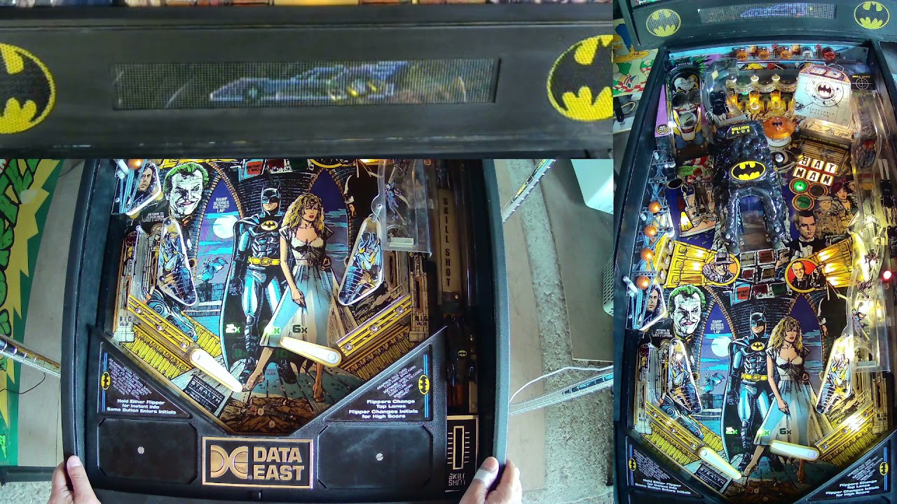 Playing Pinball BATMAN (1991, Data East)