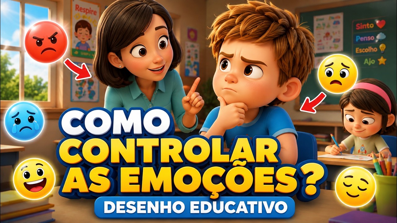 DESENHO EDUCATIVO INFANTIL - Os PERIGOS de IGNORAR a INTELIGÊNCIA EMOCIONAL em CRIANÇAS