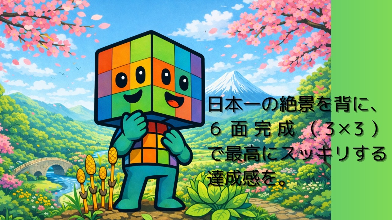 「ルービックキューブ6面完成（3✕3）までの手順を解説」９７