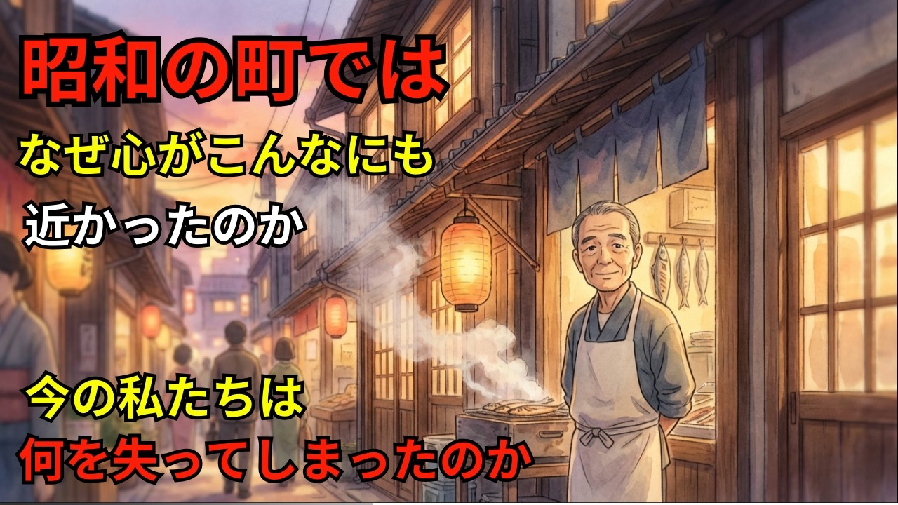 昭和の町ではなぜ人と人がつながれたのか 忘れられないご近所の記憶