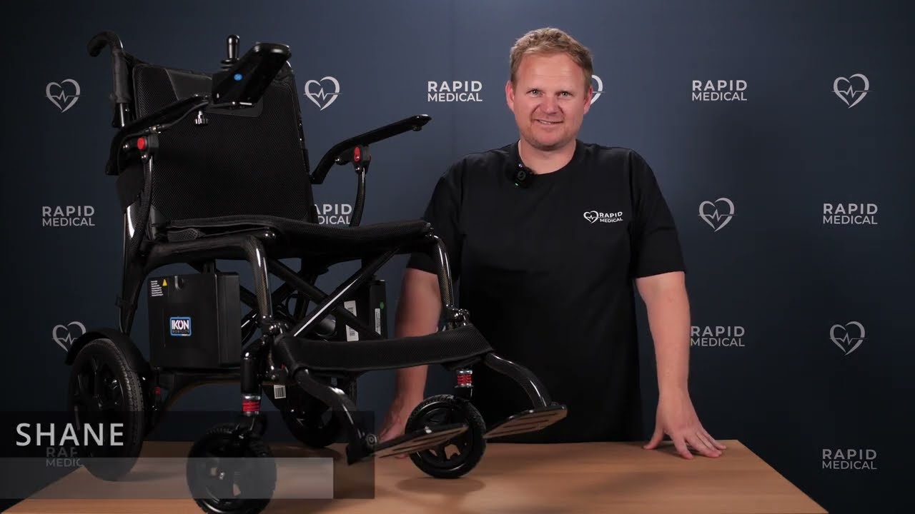 Ikon Enduro Carbon Fibre Electric Wheelchair – Lightweight, Foldable & Ready for Travel