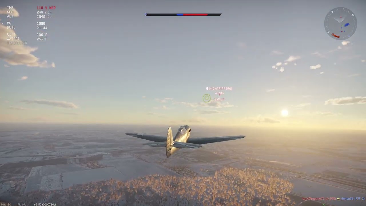 Hunting enemy planes 