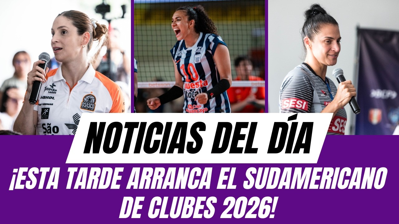 ¡Esta tarde arranca el Campeonato Sudamericano de Clubes de Vóley!
