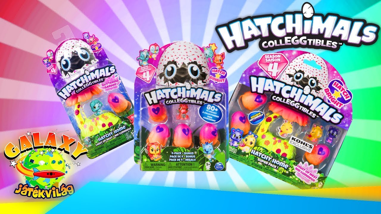 🥚 Hatchimals Colleggtibles 🥚 4. Széria - Világítós Hatchik Kicsomi