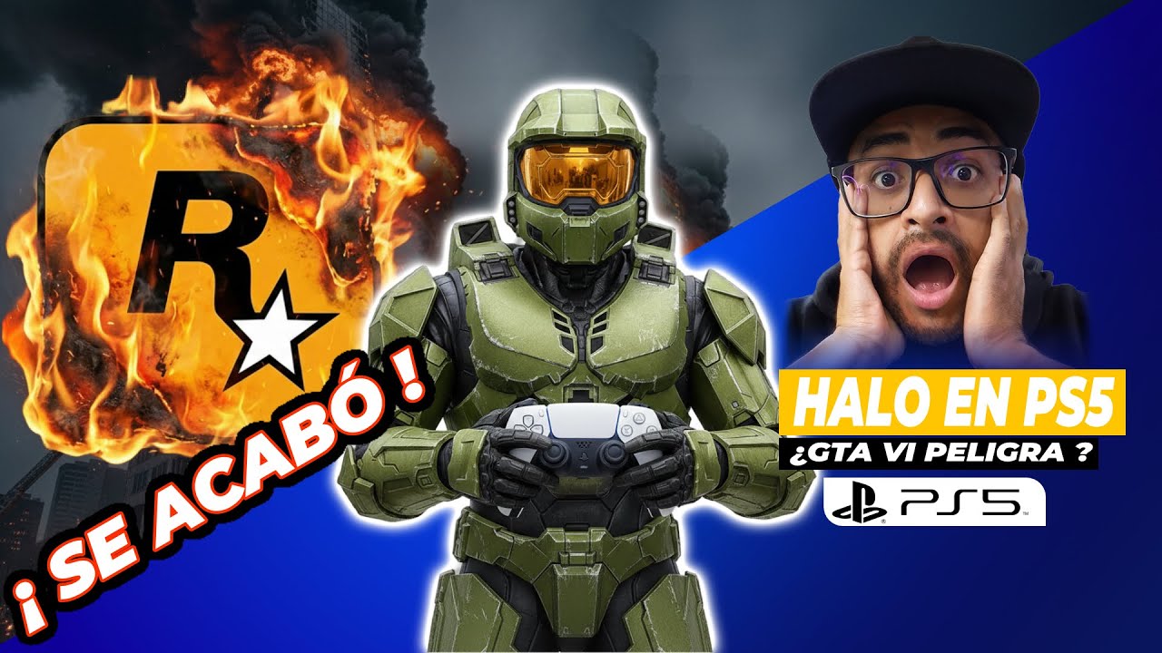 ¡SE ACABÓ! 😱 HALO llega a PS5 y EXPLOSIÓN en ROCKSTAR ¿Se retrasa GTA VI?
