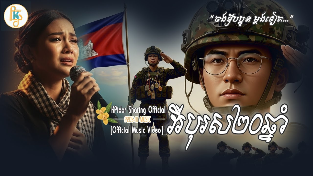 វីរបុរស 20 ឆ្នាំ 💔 បងនឹកប្អូនណាស់ | Khmer Sad Hero Song - KPidor Sharing