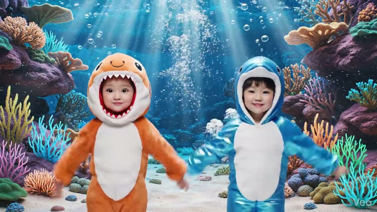 Save The Reef! 🌊 Cute Baby Shark & Dolphin K-Pop Performance