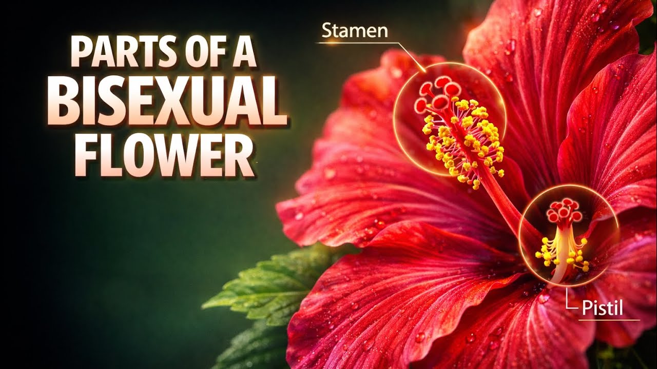 Parts of a Flower Explained 🌸 | फूल के भाग | Biology Class 6–8