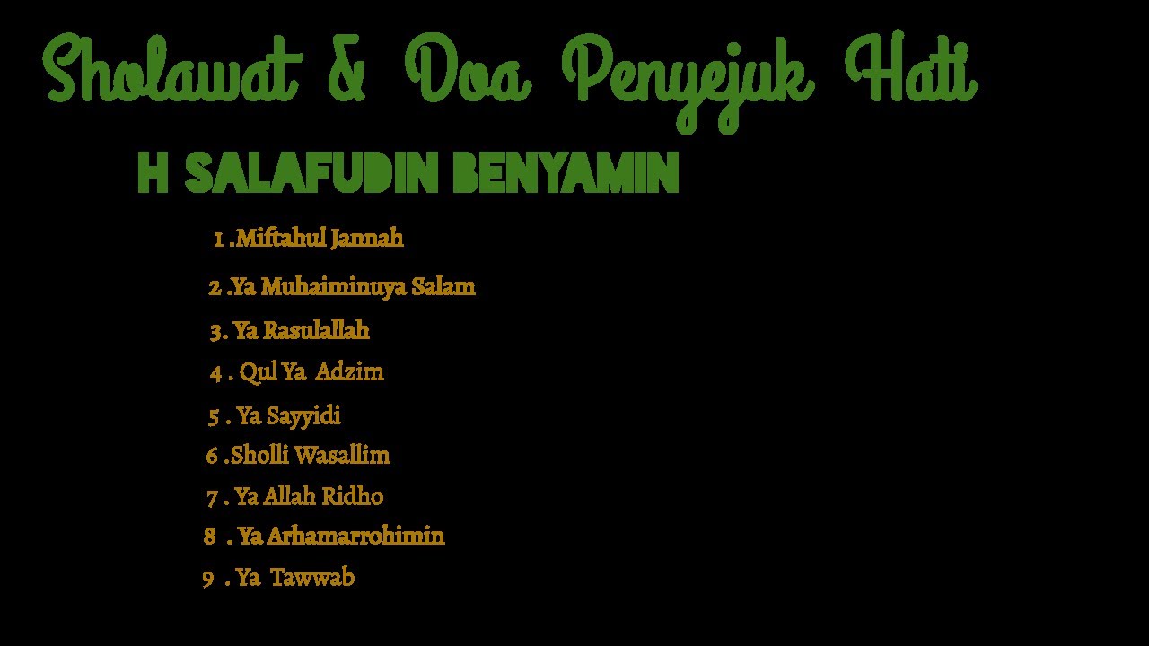 LIVE 🔴 LIVE SHOLAWAT DAN DOA PENYEJUK HATI  KH SALAFUDIN BENYAMIN PEKALONGAN
