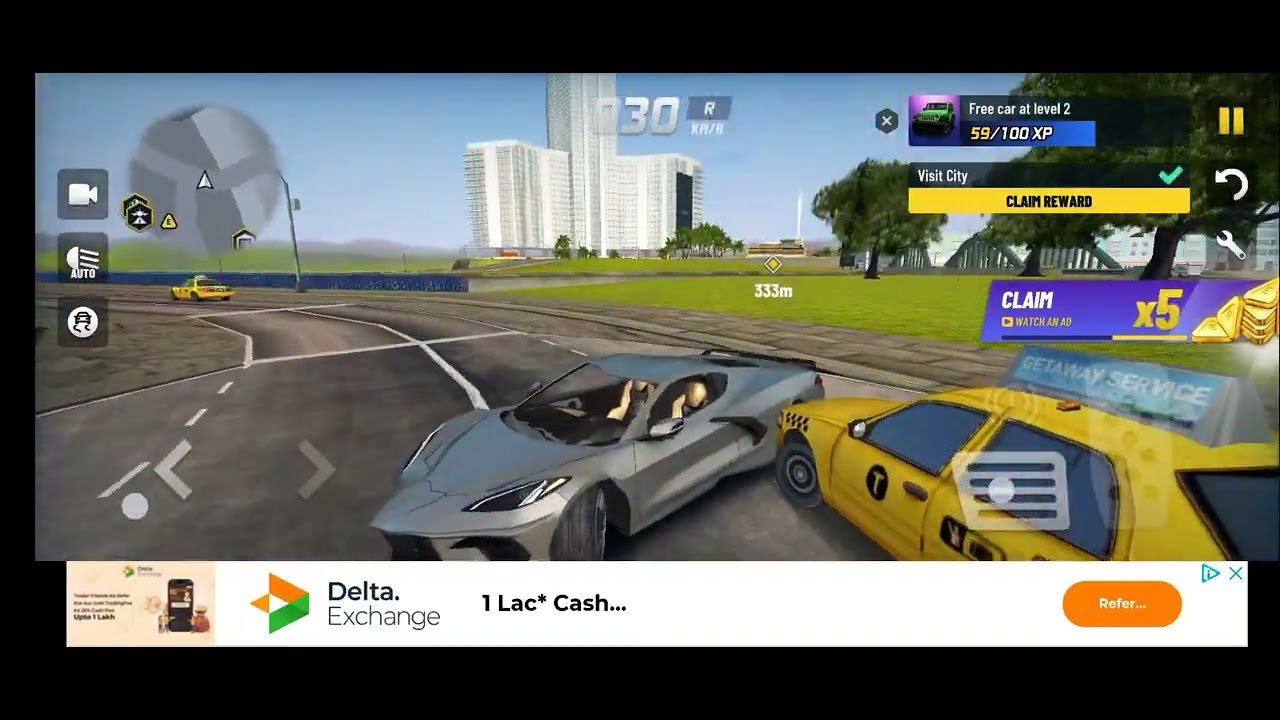 Route to beach in Extreme car#viral#gaming#Extreme car#