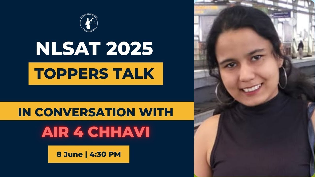 NLSAT Topper's Talk: A Conversation with Chhavi (AIR 4 NLSAT 2025) I How to prepare for NLSAT 2026