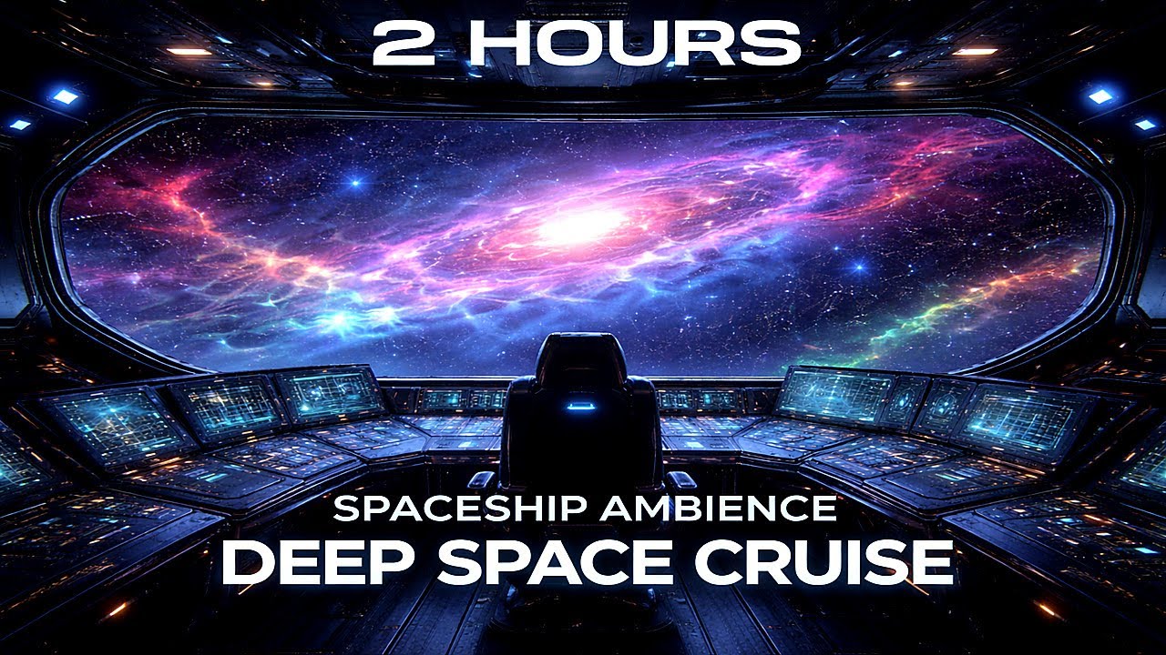 Spaceship Interior Ambience - Deep Space Cruise (2 Hours)