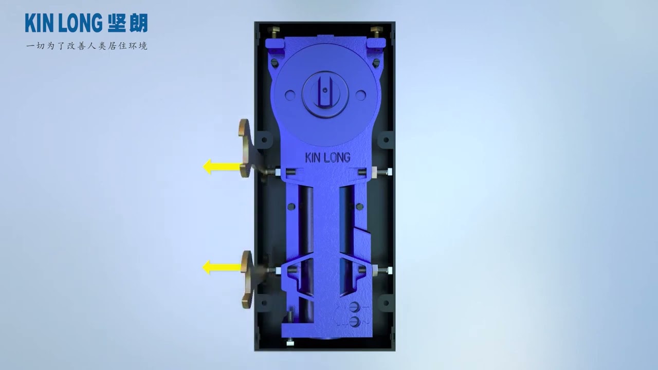 KINLONG Floor Hinge HD200 Series   Frame Door Closer Installation