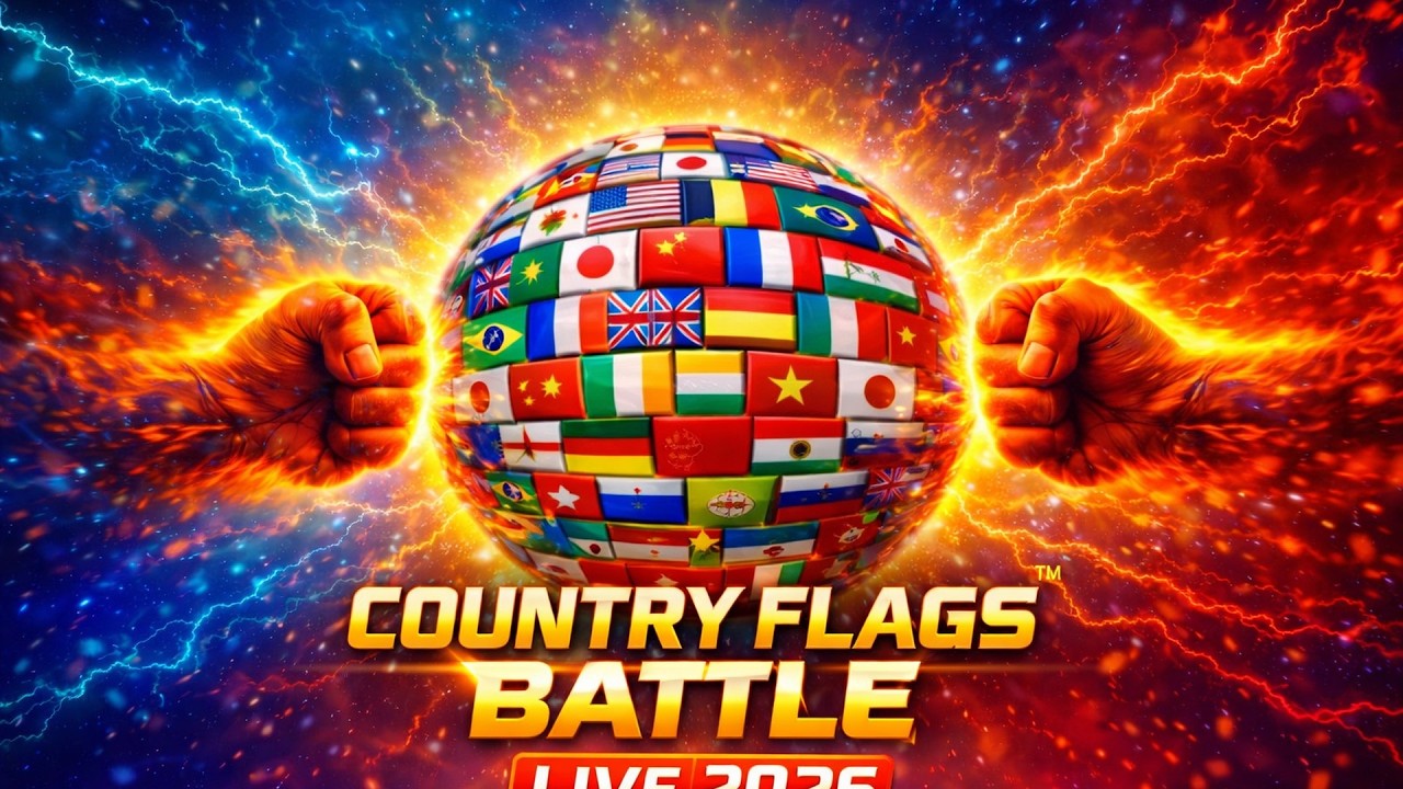 🌍 Country Flags Battle LIVE 🔥 | Type Your Country!