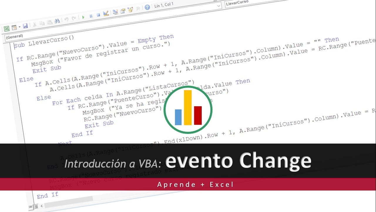 10.  Automatizando macros ante un evento 
