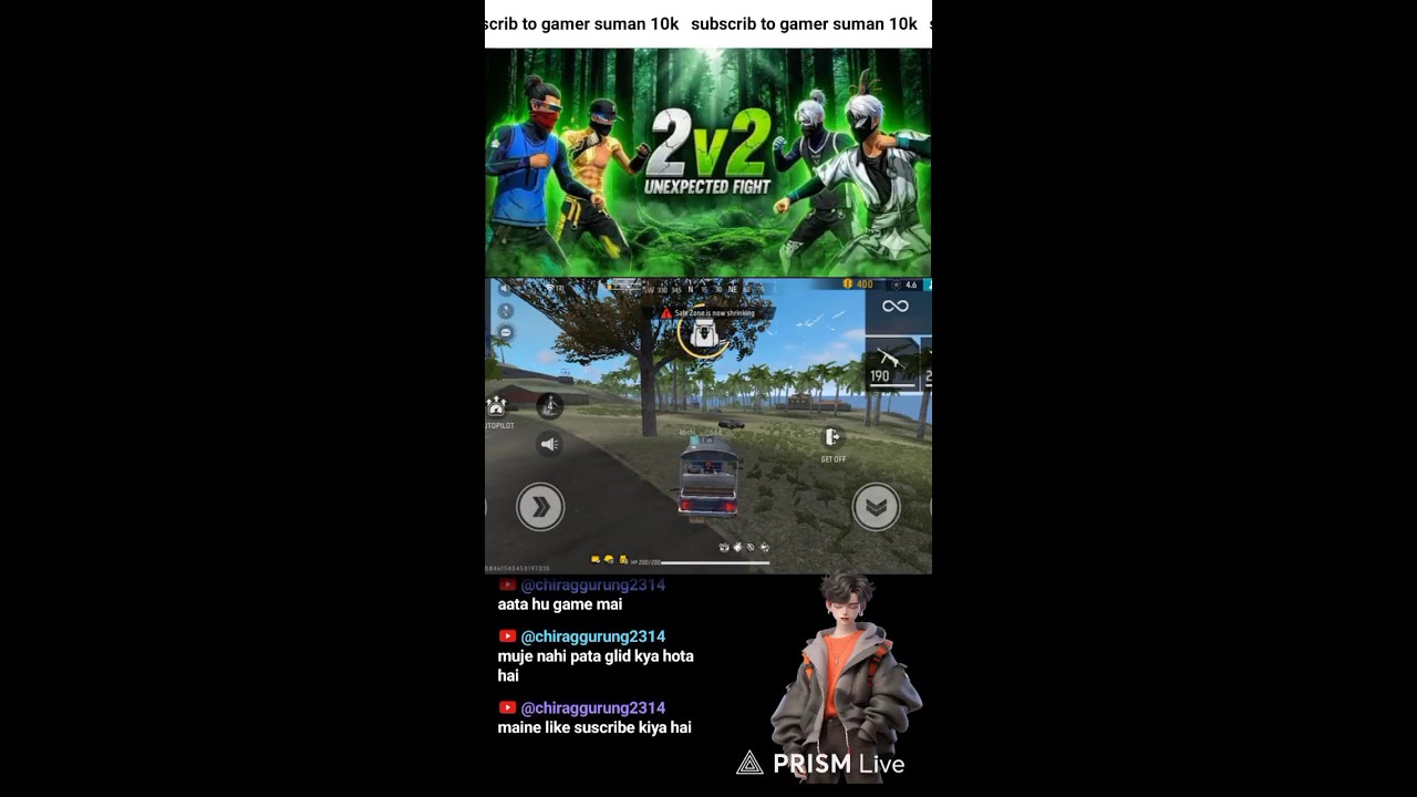 Live streaming of gamer suman 10k