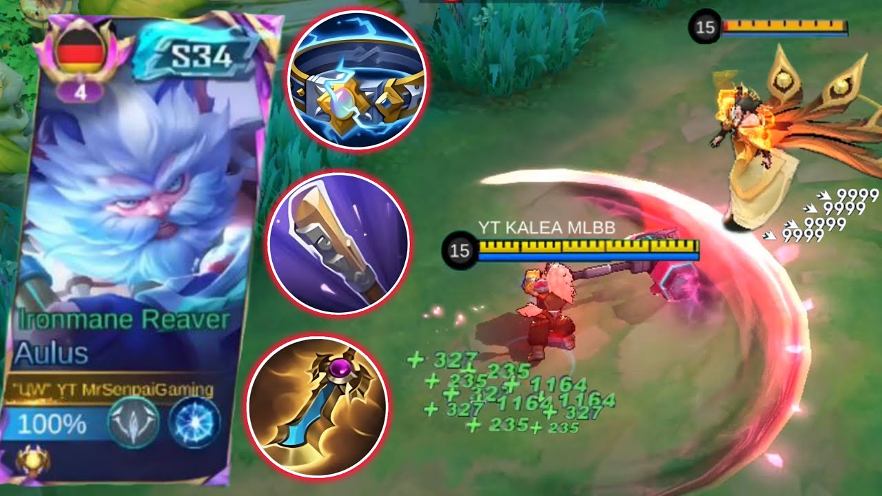 EXP LANE AULUS 999% ATTACK SPEED + HYBRID TANK IS INSANE - AULUS BEST BUILD AND EMBLEM 2025