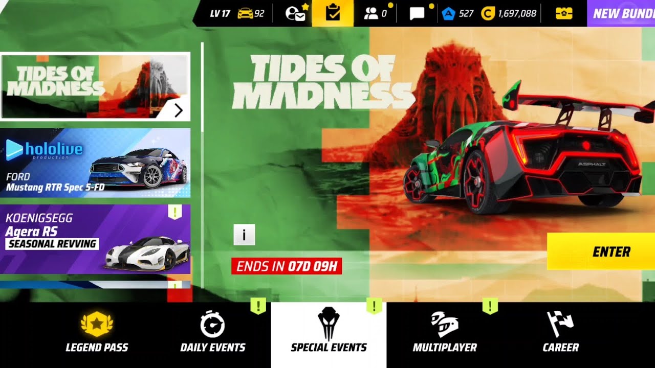 Asphalt 9 Legends new Event 