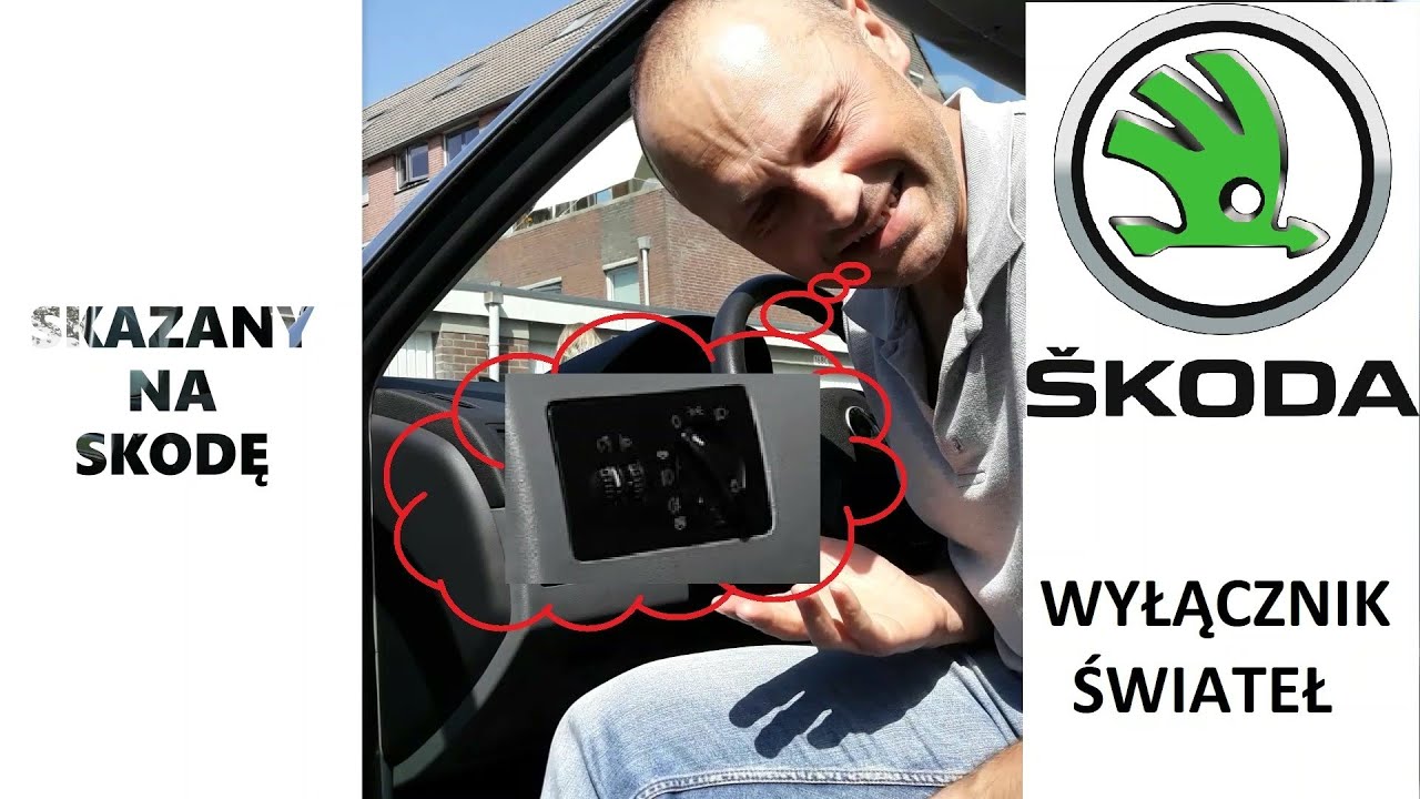 SKAZANY NA SKODĘ - wyłącznik świateł  Skoda Fabia 1,4