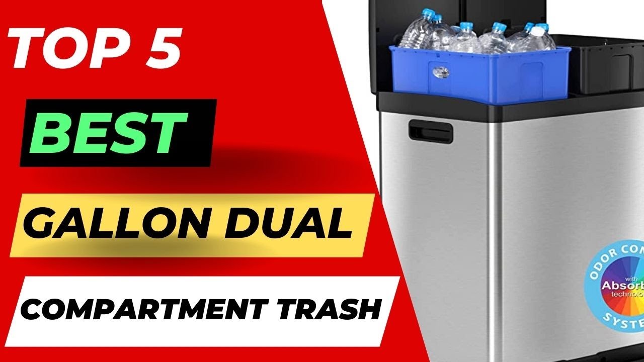 Top 5 Best 26 Gallon Dual Compartment Trash Can