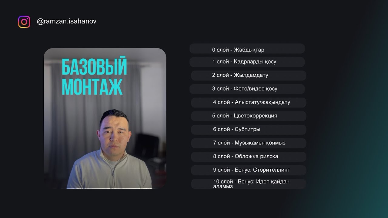 Базовый монтаж 