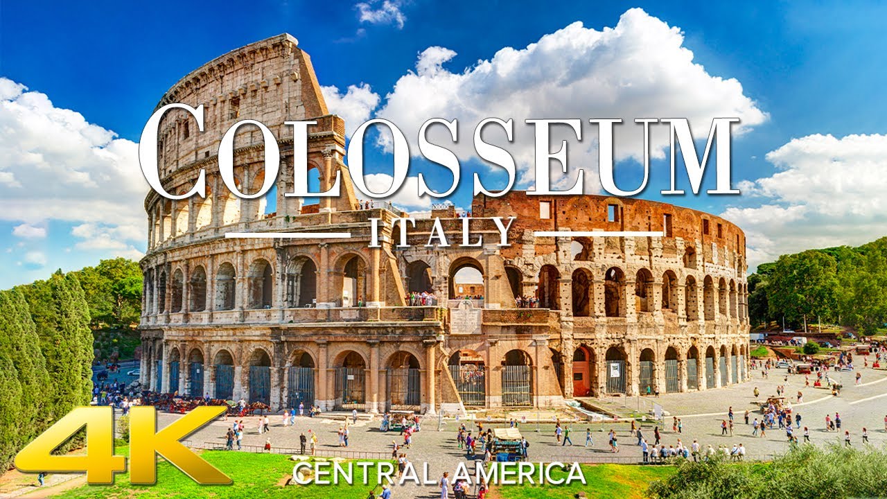 Colosseum, Rome Italy in 4K - Scenic Relaxation Film with Calming, Relaxing Music - 4K UHD