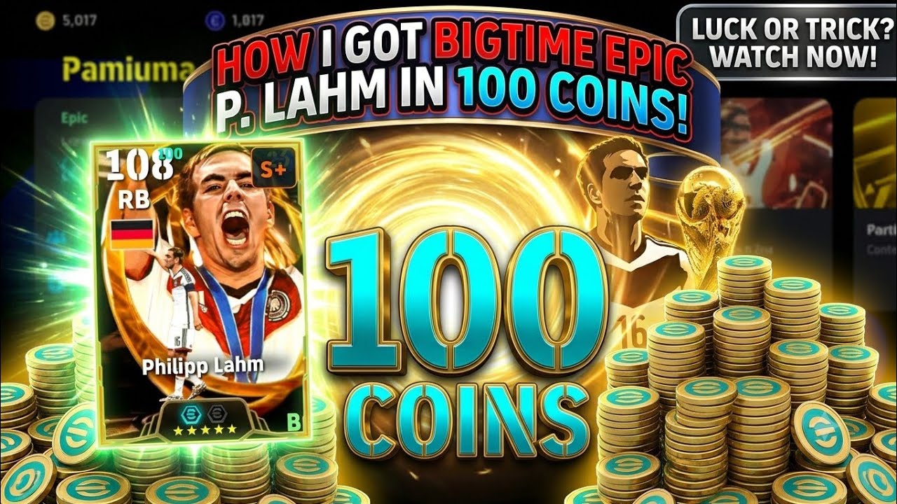 Luck or Trick? 🤯 Epic Lahm in Only 100 Coins | eFootball 2026
