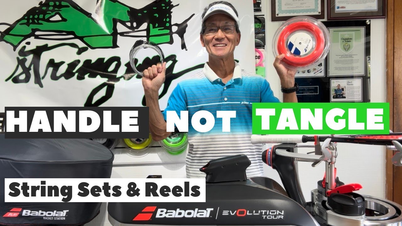 Racquet Stringing [How to Handle Not Tangle | String Sets & Reels]