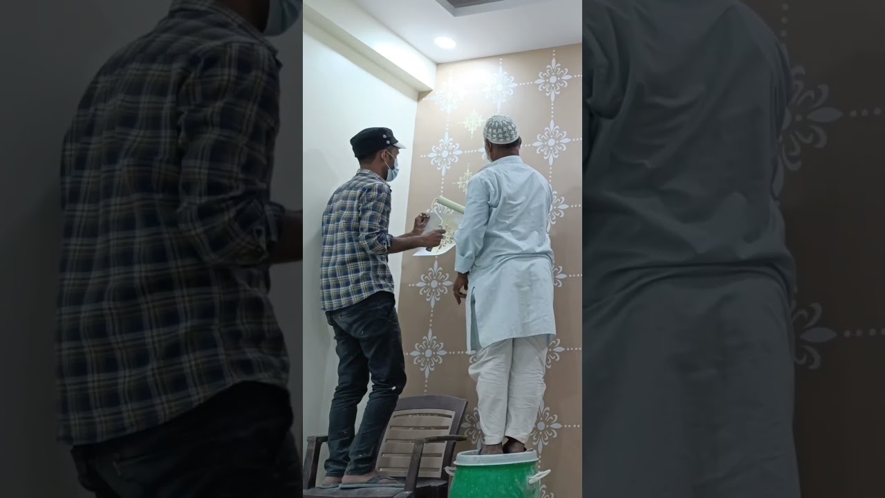 stencil design for wall | #ytshorts #shorts #mmdshadab