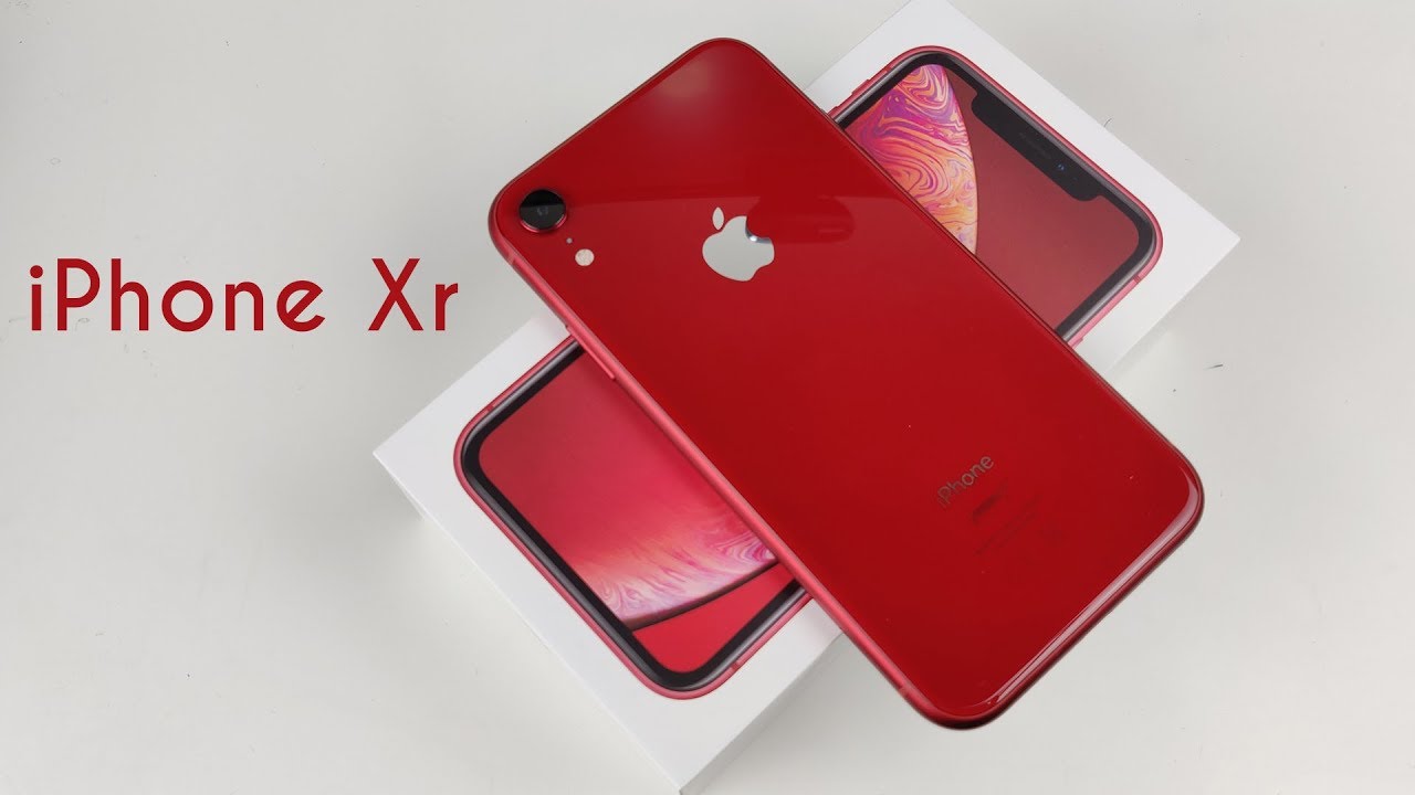 iPhone Xr Red Product : déballage