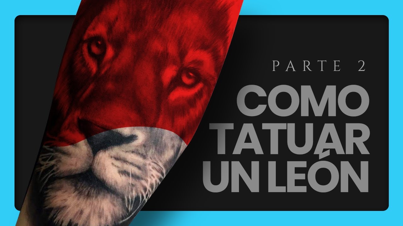 Como TATUAR un LEON en realismo sombra 🦁 | 🔥 Efecto pelo a pelo - Part#2