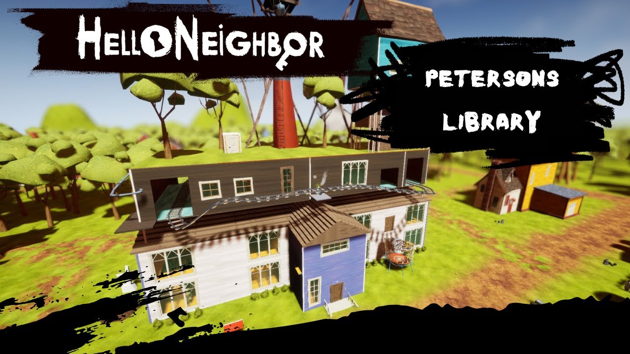 Peterson's Library | No Commentary, Full Playthrough | Hello Neighbor Modded