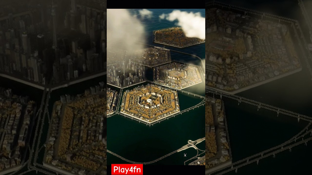 Hexagonal Island Metropolis Cities Skylines 2 #citiesskylines2 #citiesskylines #citybuilding