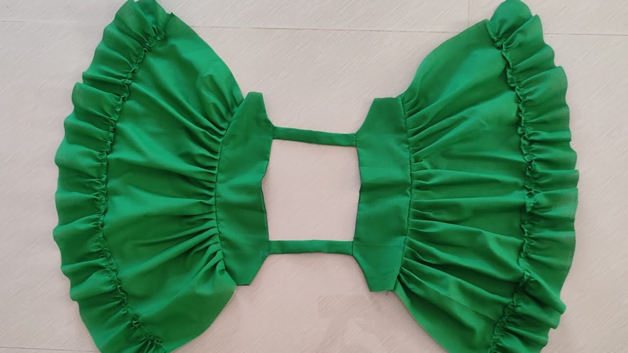 Shoulder strap baby frock cutting and stiching/easy way