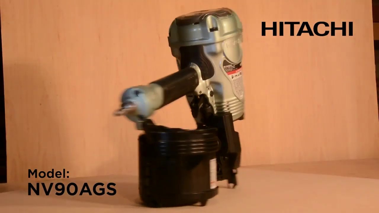 METABO HPT NV90AGS Pneumatic 16-Degree 3-1/2-inch Coil Framing Nailer Air Gun RFBDirect