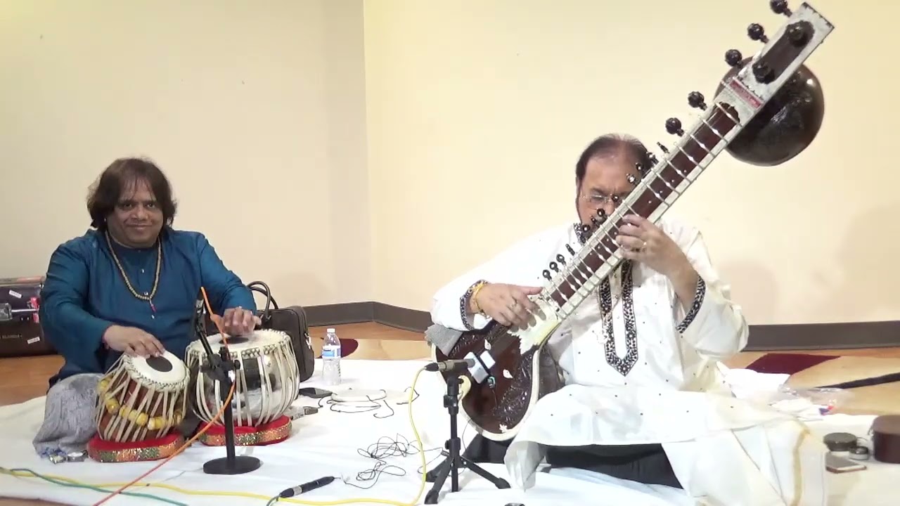 ICMS Chicago Present Pt Kushal Das on Sitar with Pt Hindole Majumdar on Tabla live 